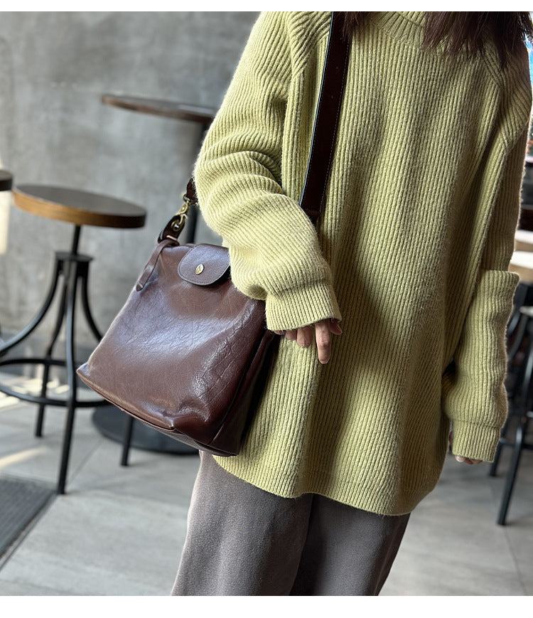 Women Leather Messenger Crossbody Purse
