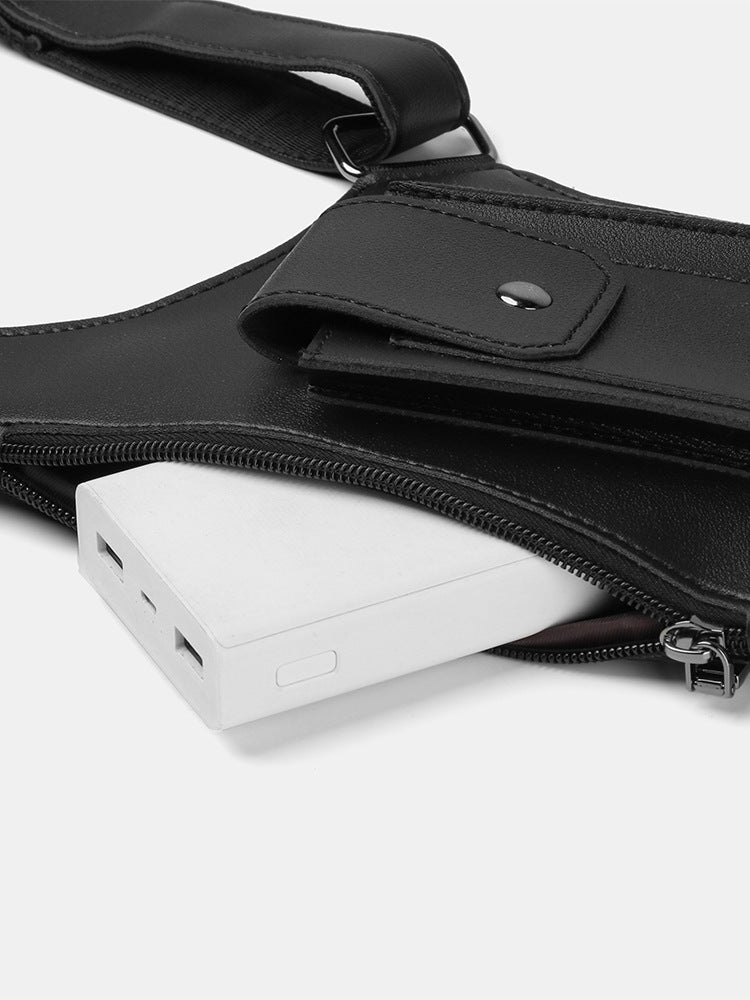 Faux Leather Anti Theft Shoulder Holster Bag