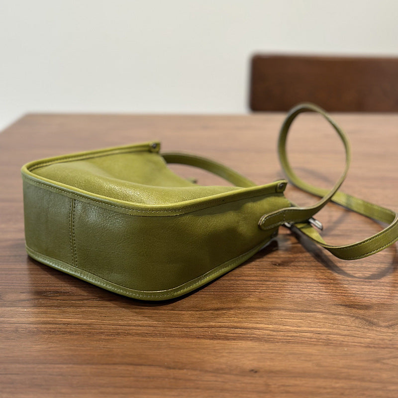 Genuine Leather Crossbody Messenger Bag for Women