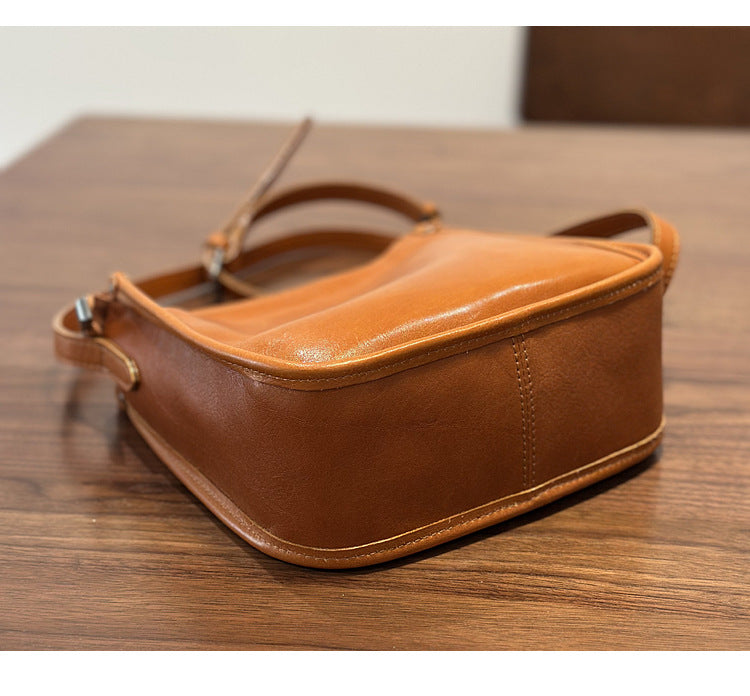 Genuine Leather Crossbody Messenger Bag for Women