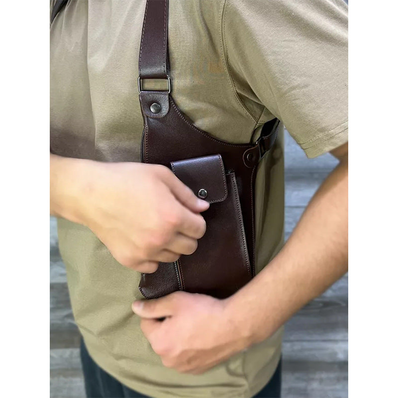 Faux Leather Anti Theft Shoulder Holster Bag Cosplay