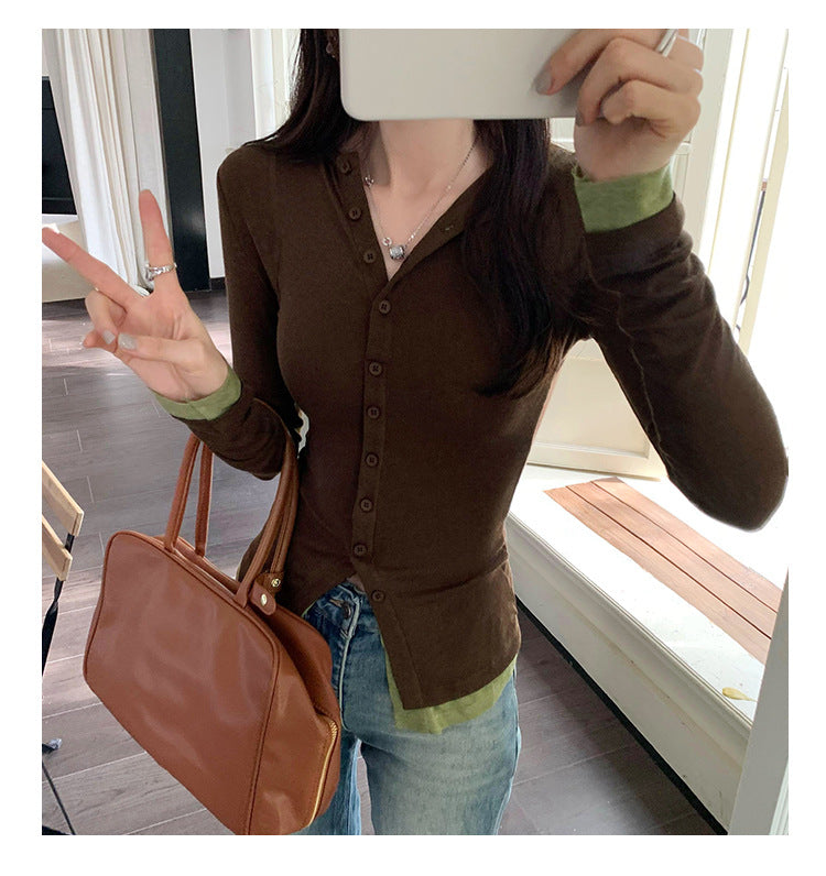 Long Sleeves Slim Fit Women Summer Top