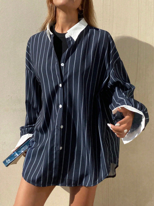 Women's Long Sleeve Blouse Office Summer Shirt