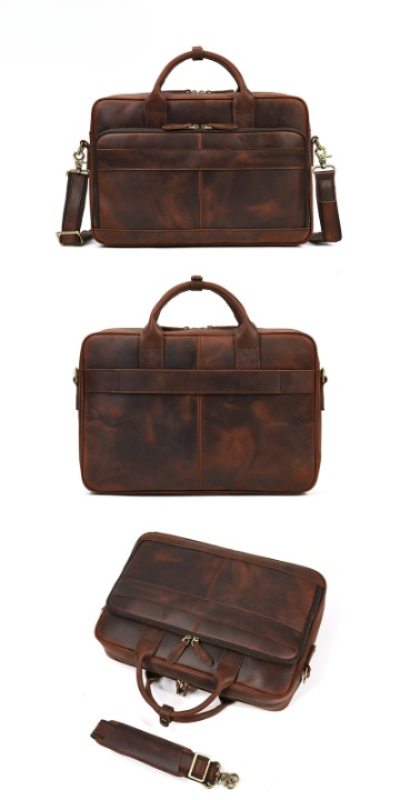 Airline Carry On Trolley Leather Sleeve Briefcase Bag