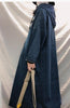 Oversized Denim Hoodie Dress for Women Long Sleeve Jean Maxi