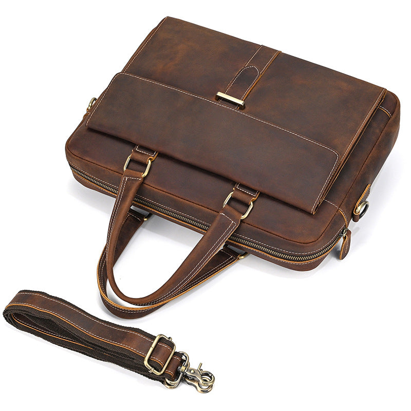 Men Leather Office Bags Sale Travel Briefcase