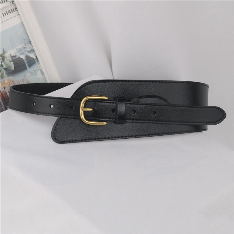 genuine leather slim waist belt for women