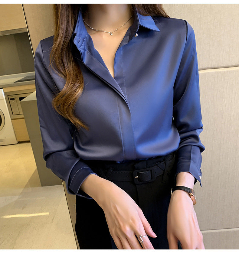 womens business casual long sleeves shirts