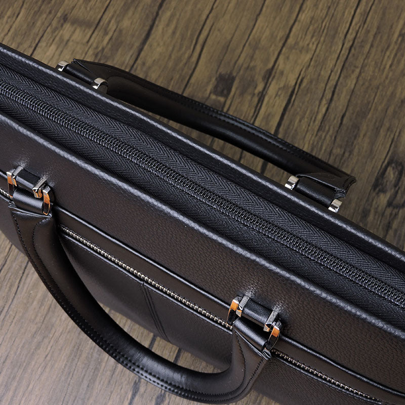 Leather Business Briefcase Messenger Bag