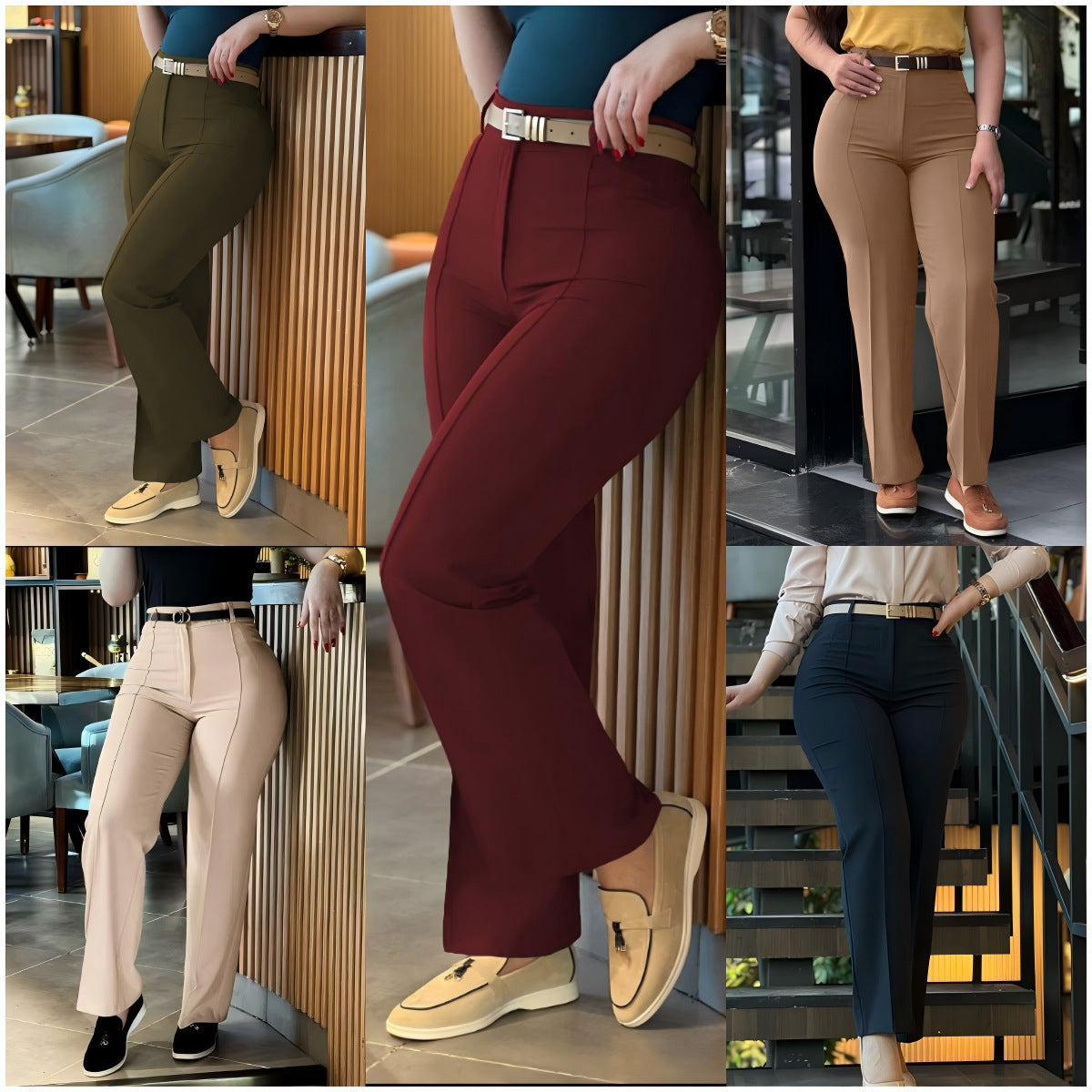 Mint Green Women Straight Leg Pant