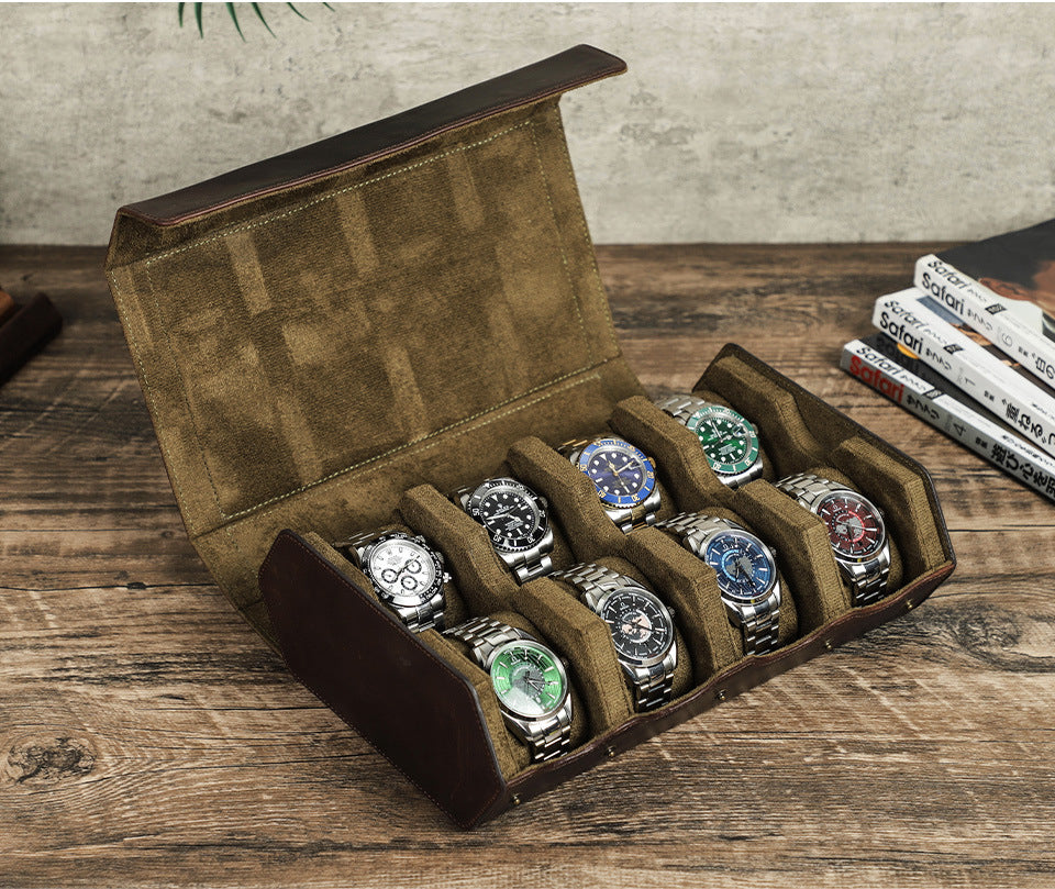 Luxury Watch Box for Men 8 Slot Case for Watch Collection