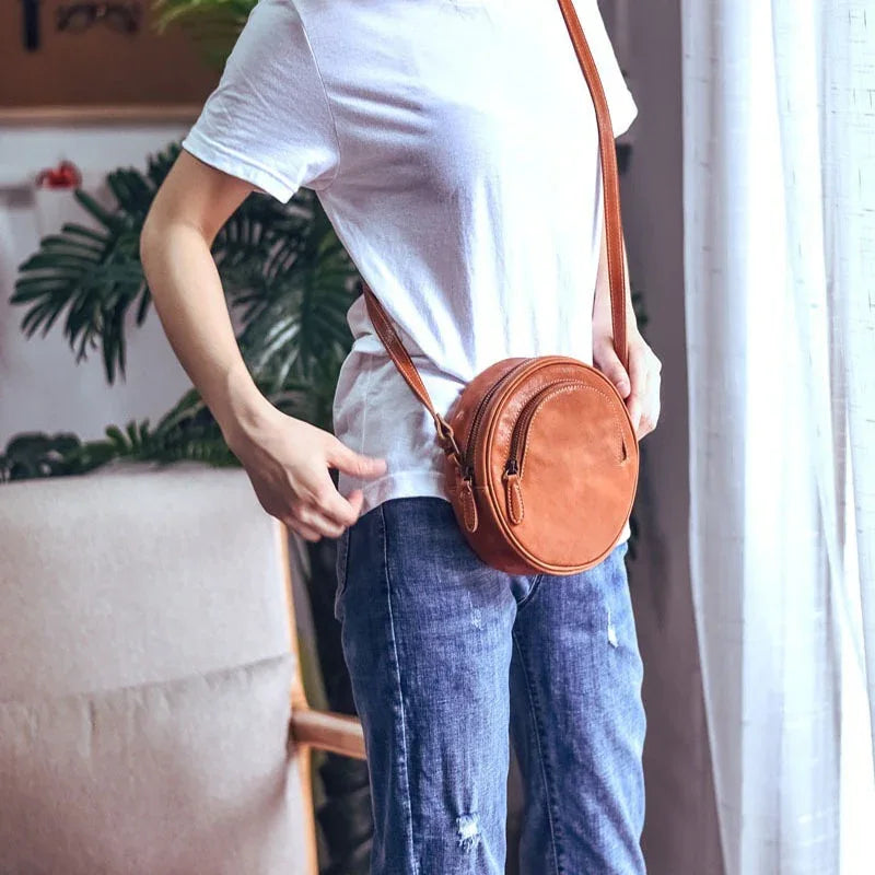 Women Leather Messenger Crossbody Office Bag Purse