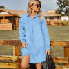 Lightweight Oversized Denim Long Shirt Dress for Women