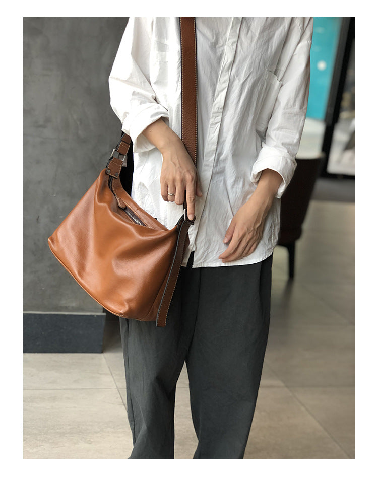 Women Leather Messenger Bag Office Crossbody Purse