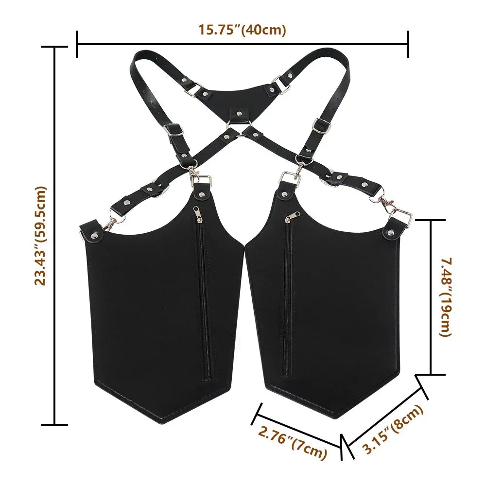 PU Leather Underarm Holster Bag for Men and Women