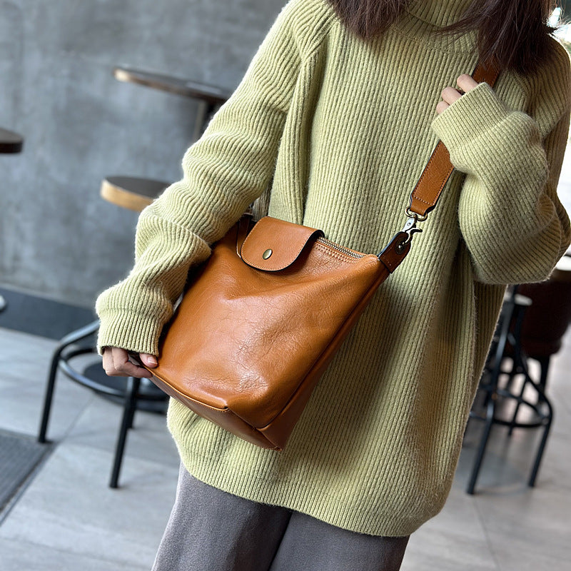Women Leather Messenger Crossbody Purse