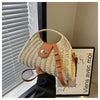 Straw Woven Beach Crossbody Bag for Women