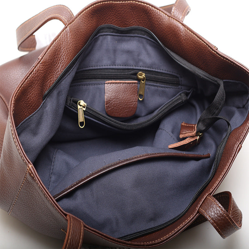 Women’s Genuine Cowhide Handbag for Office & Travel