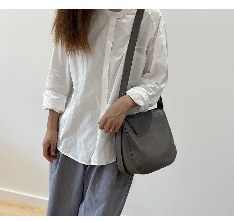 Women Genuine Leather Office Messenger Bag