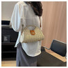 Straw Woven Beach Crossbody Bag for Women