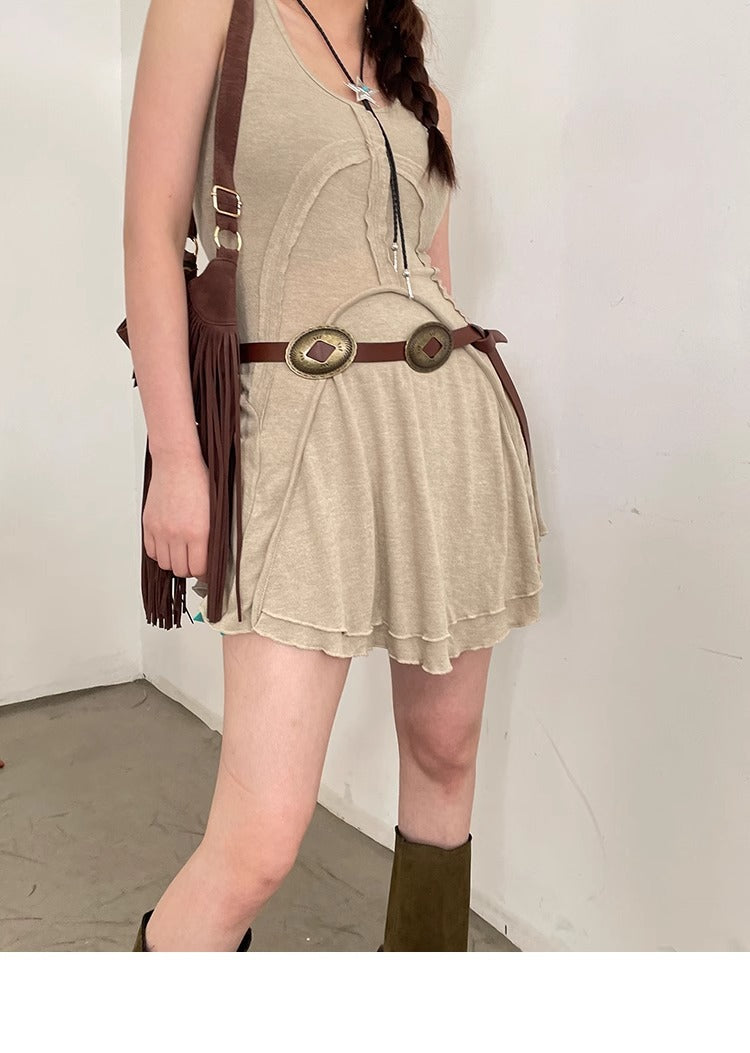 Women’s Faux Leather Western Concho Belt