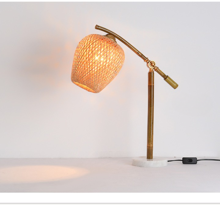 Bamboo Rattan Nordic Table Lamp