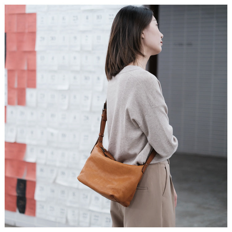 real leather handbag crossbody bag
