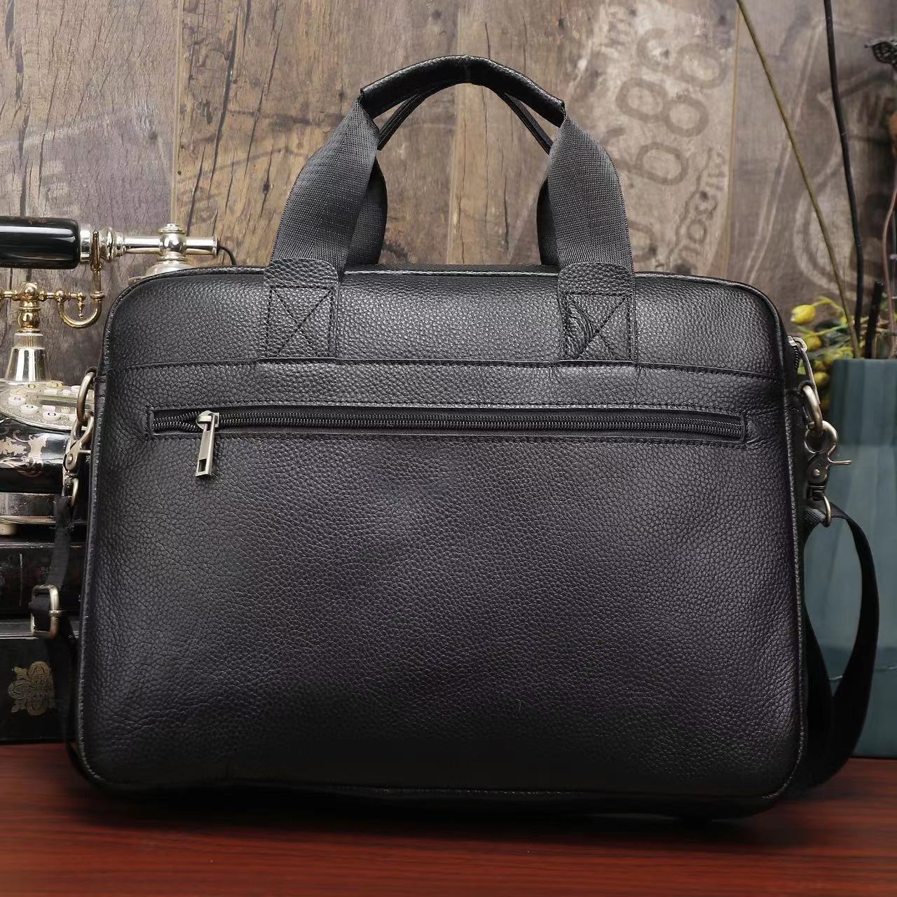Genuine Leather Office Briefcase Bag