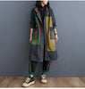 Hooded Oversized Denim Trench Coat for Women