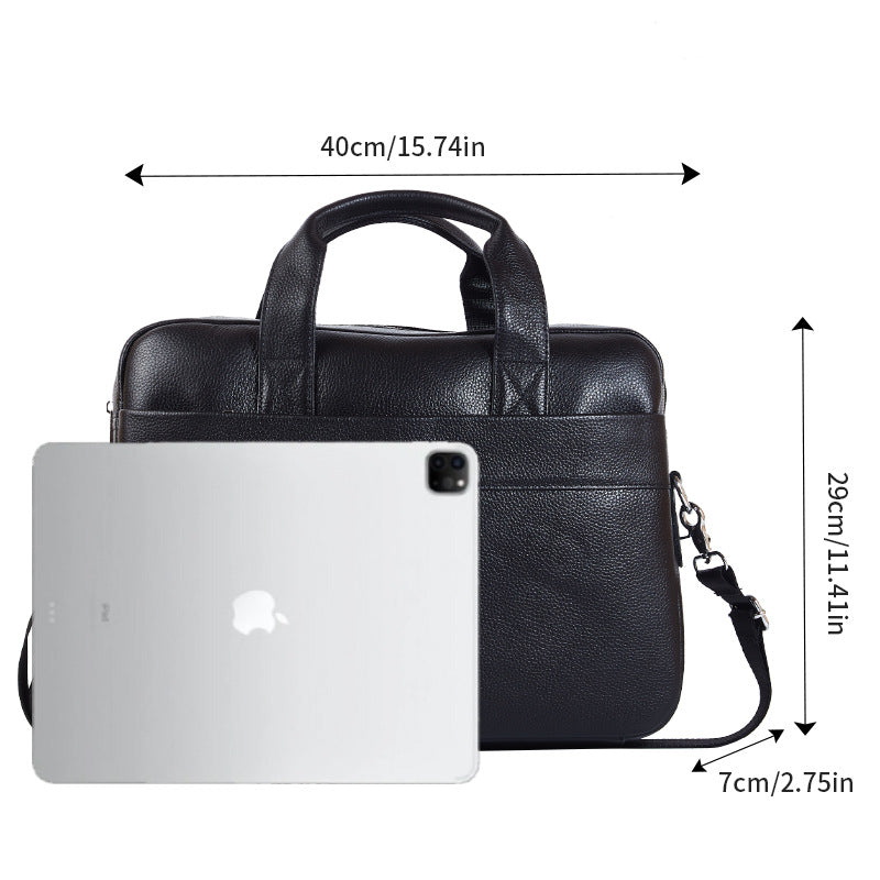 Genuine Leather Business Office Bag for Men