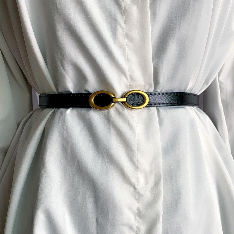 modern womens narrow leather belts