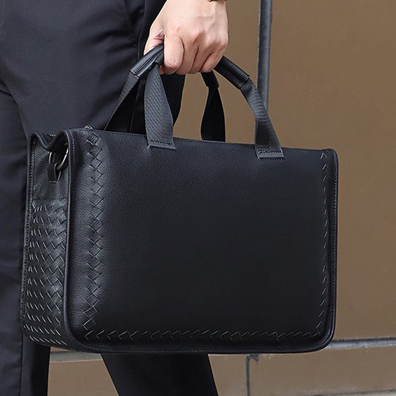 Men’s Genuine Leather Laptop Office Bag