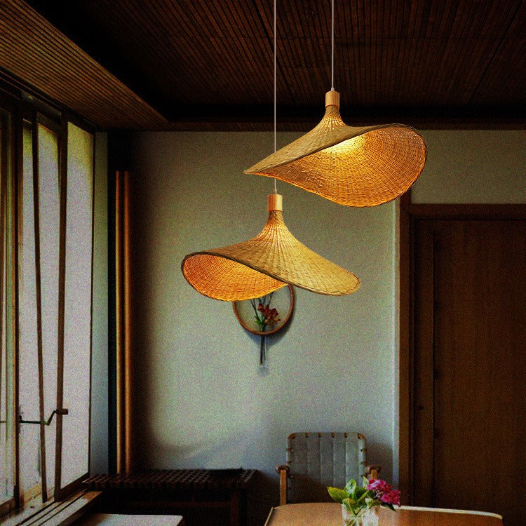 Handmade Woven Rattan Pendant Light