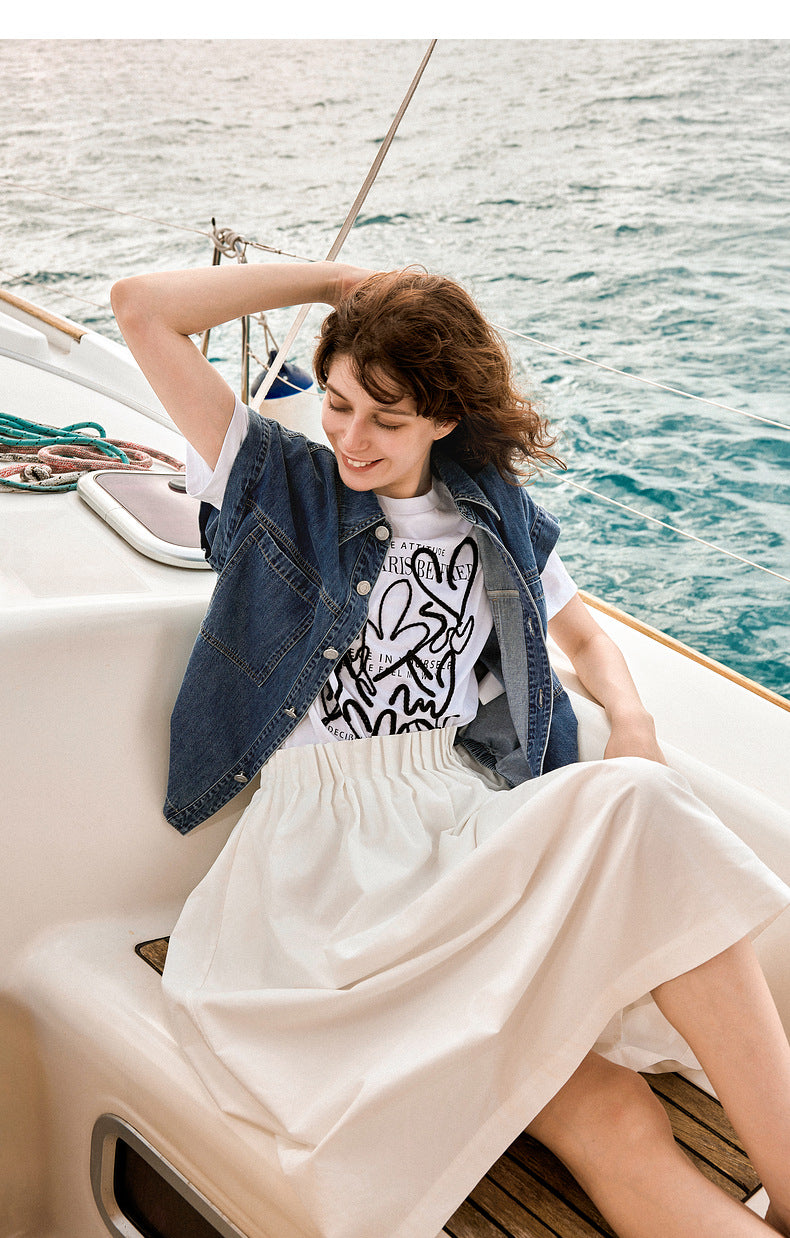 Cropped Jean Jacket for Women