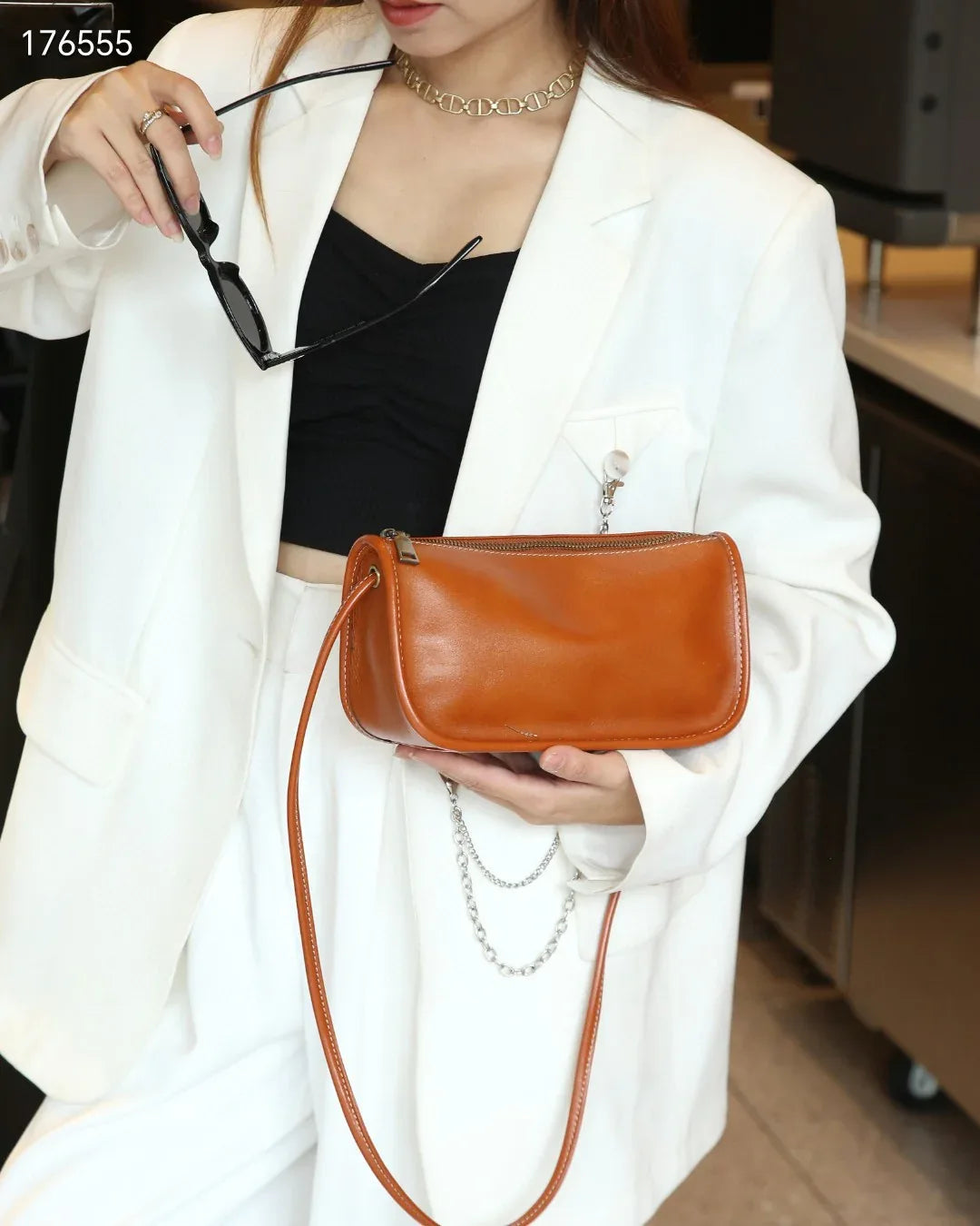 Small Leather Crossbody Purse for women