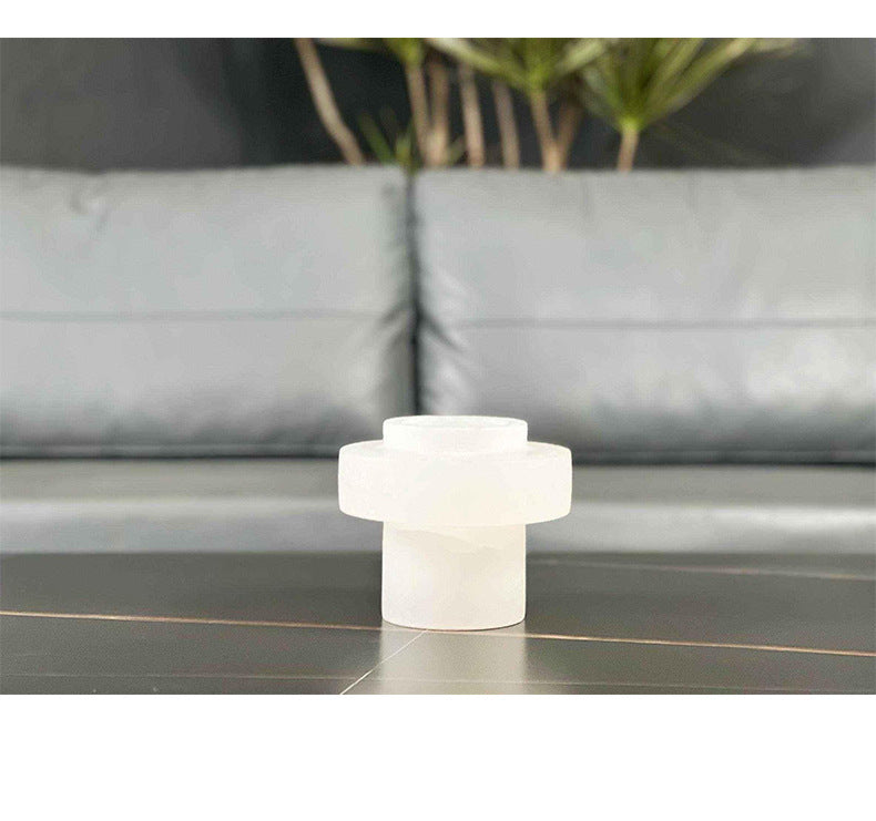 Spanish Real Marble Flower Vase Ornaments Decorative for Living Room & Hotel