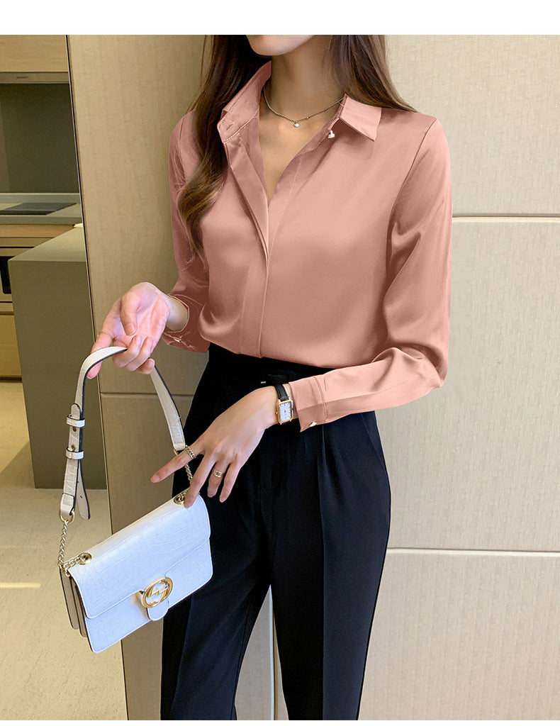 womens business casual long sleeves shirts