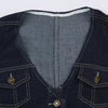 V Neck Denim Vest For Ladies