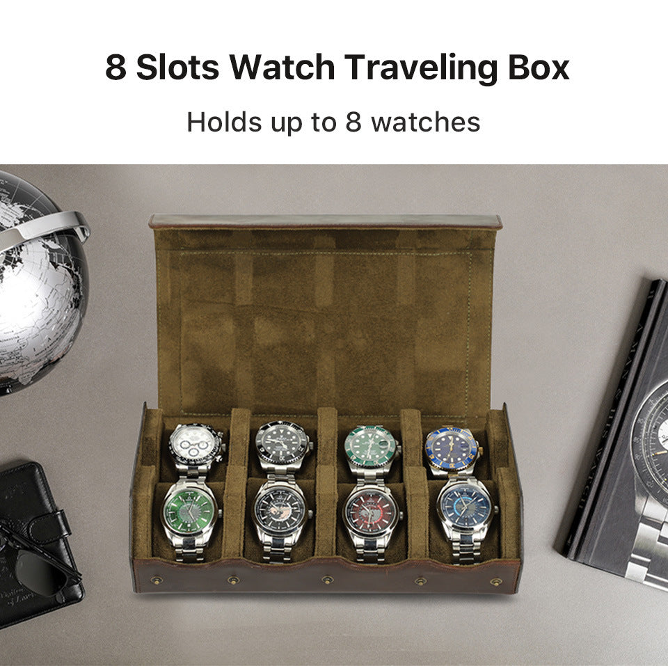 Luxury Watch Box for Men 8 Slot Case for Watch Collection