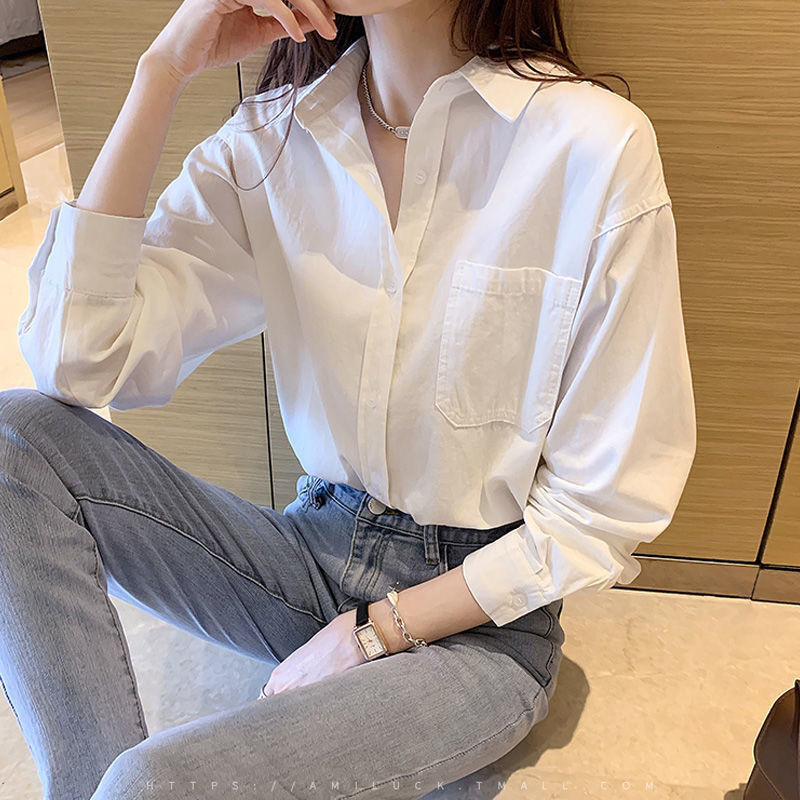women's long sleeve button front shirts