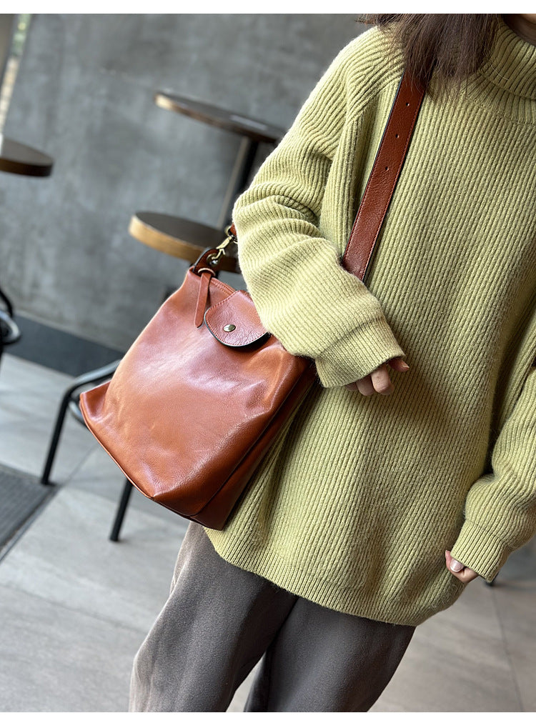 Women Leather Messenger Crossbody Purse