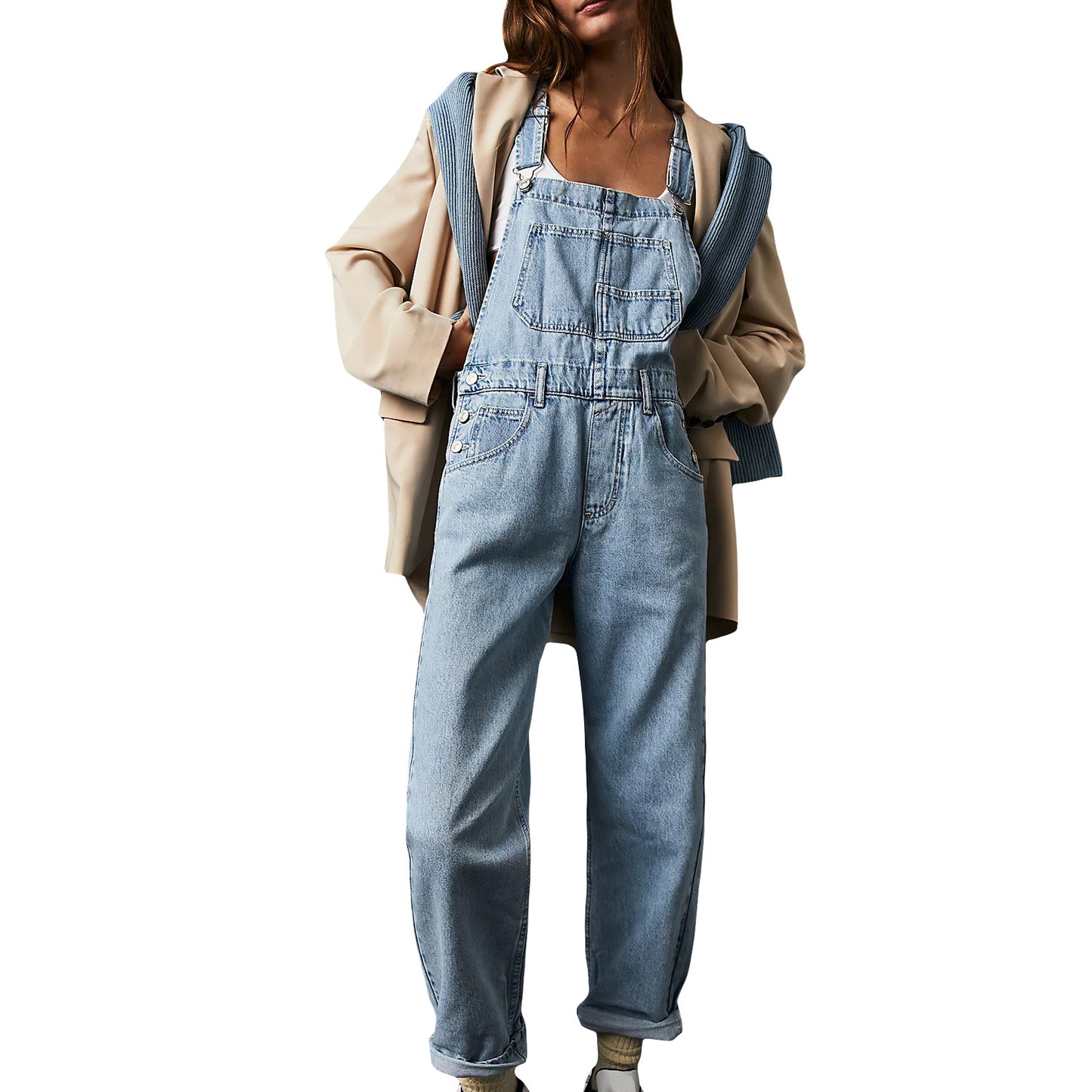 denim overalls for women