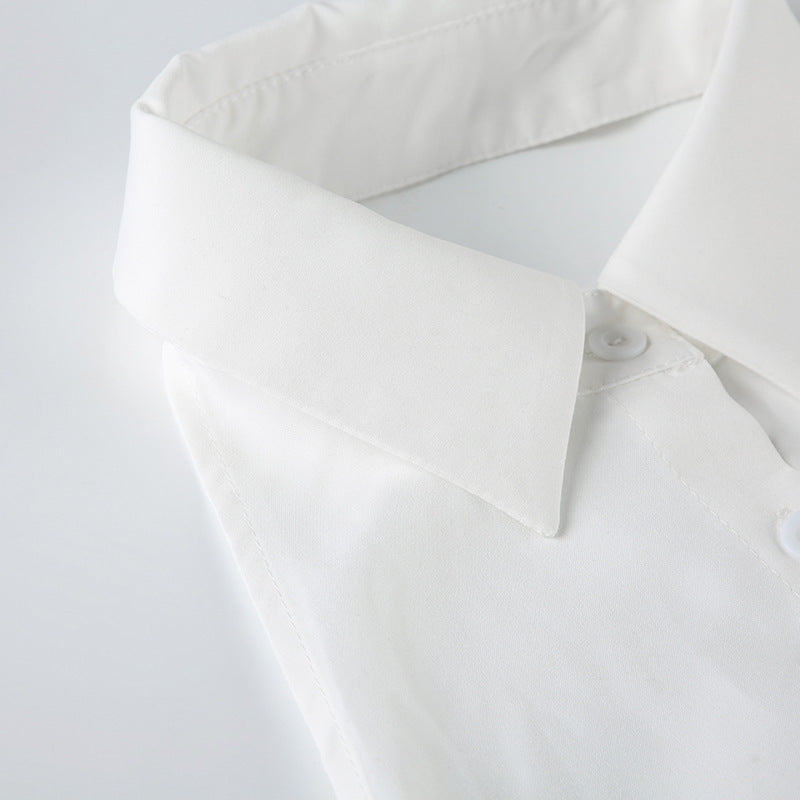 Backless sleeveless shirt blouse