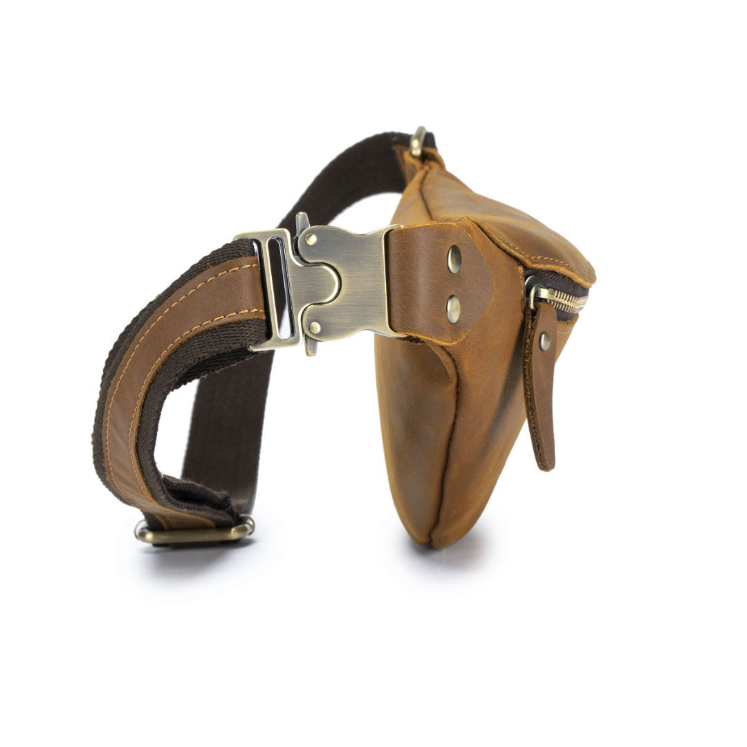 Genuine Leather Waist Bag Crossbody Belt Pack