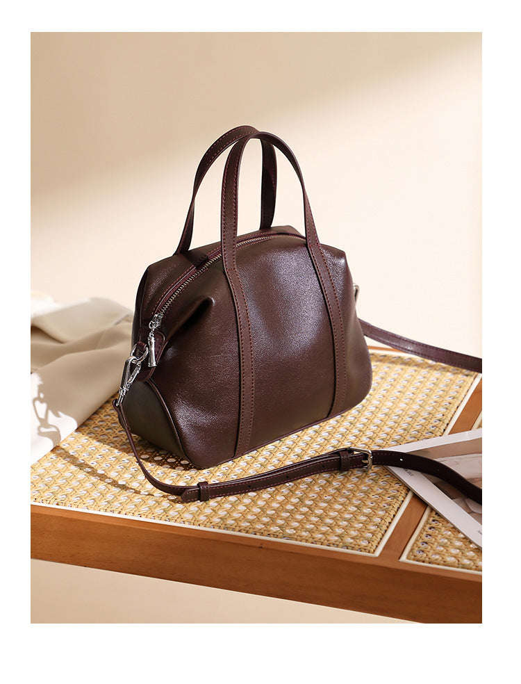 Genuine Leather Shoulder Bag Women's Crossbody Tote Handbag