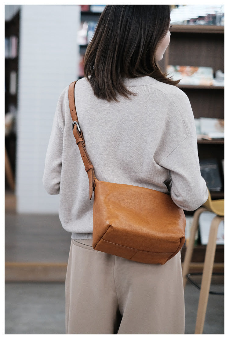 real leather handbag crossbody bag
