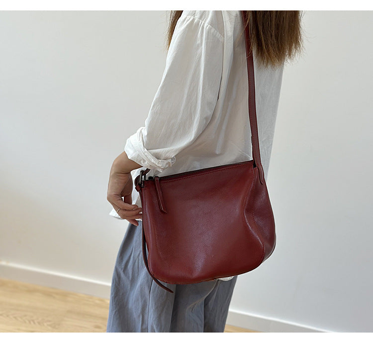 Women Genuine Leather Office Messenger Bag