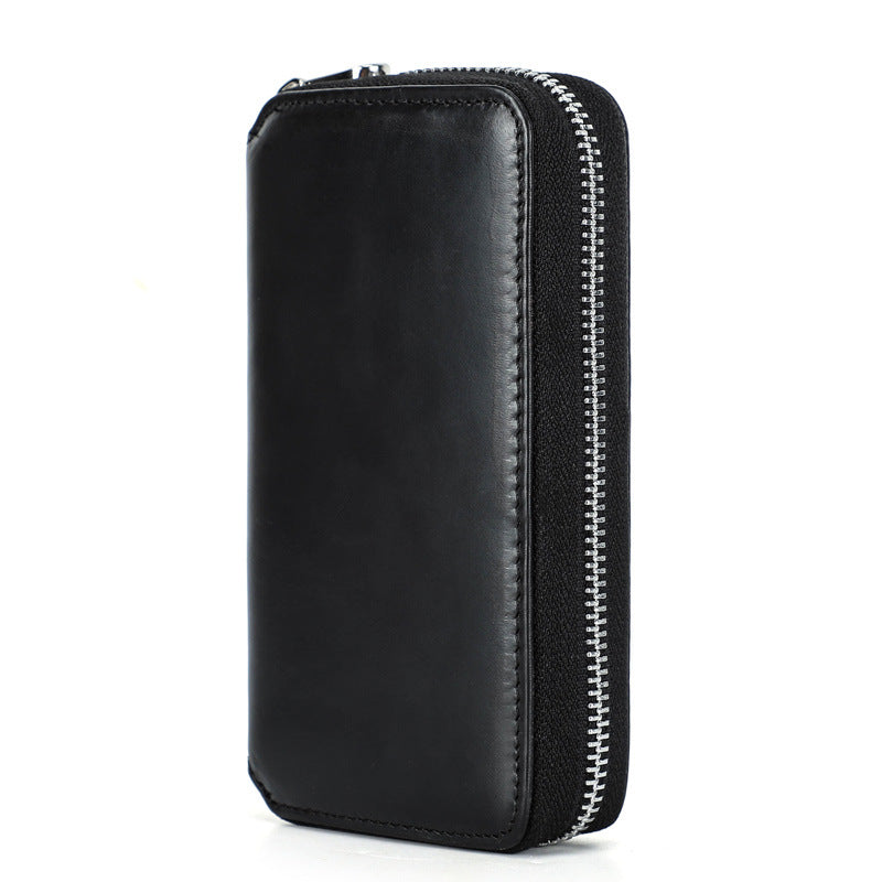 Luxury Travel Watch Storage Leather Pouch with Zipper