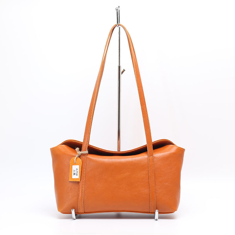 Retro Cowhide Leather Messenger Tote Purse