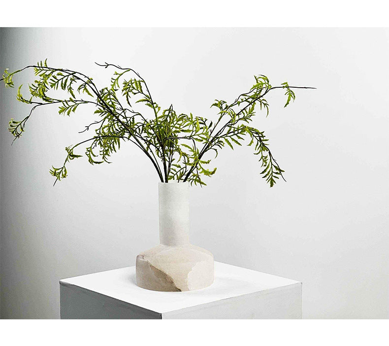 Spanish Real Marble Flower Vase Ornaments Decorative for Living Room & Hotel